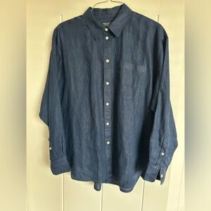 JCrew Étienne oversized shirt in Baird McNutt Irish linen